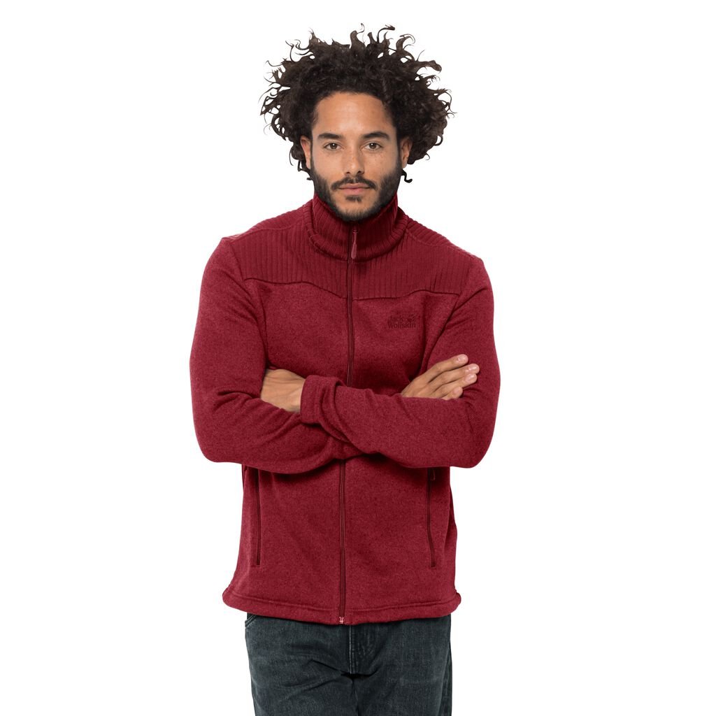 Jack Wolfskin SCANDIC Vestes Homme Rouge Foncé - TDABPNV-54